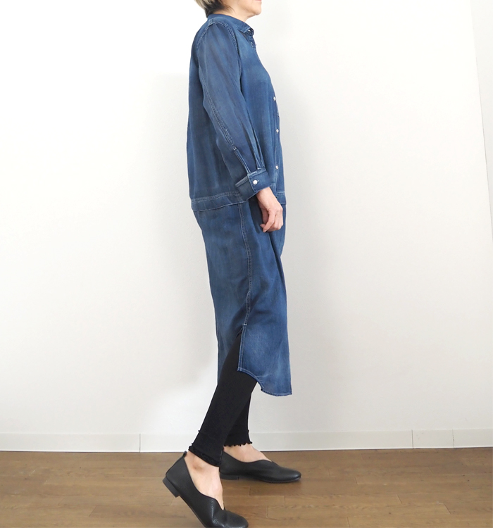 CYNICAL シニカル シアーデニムシャツワンピース ロング