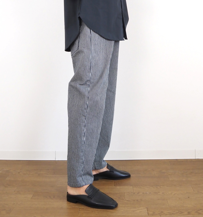 SYNANOGUES 53 シナノーグ ヒッコリーデニムパンツ レディース