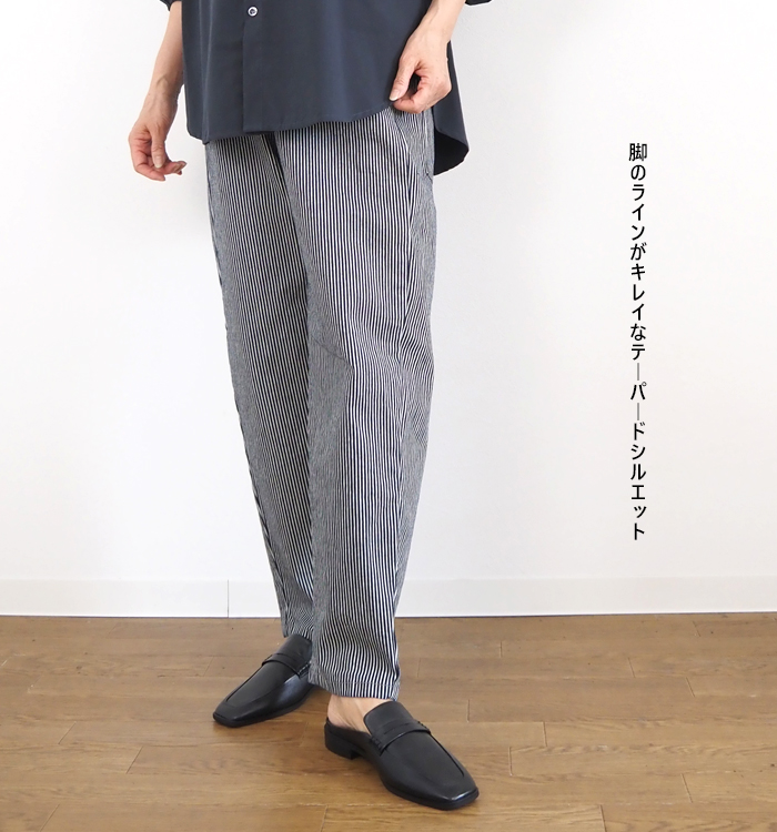 SYNANOGUES 53 シナノーグ ヒッコリーデニムパンツ レディース