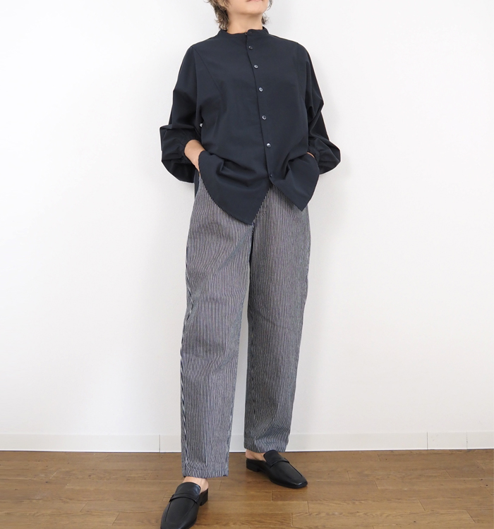 SYNANOGUES 53 シナノーグ ヒッコリーデニムパンツ レディース