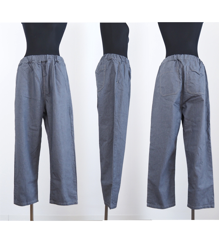 NARU factory ナルファクトリー コージーパンツ 8オンスムラデニム レディース