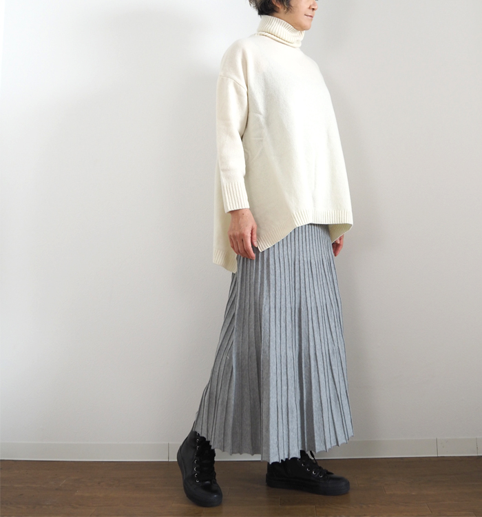 NARU ナルファクトリー タスマニアラム アラスカタートルニット レディース ウォッシャブル