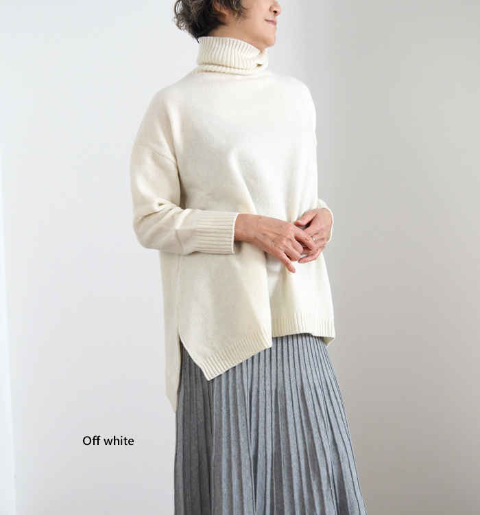 NARU ナルファクトリー タスマニアラム アラスカタートルニット レディース ウォッシャブル