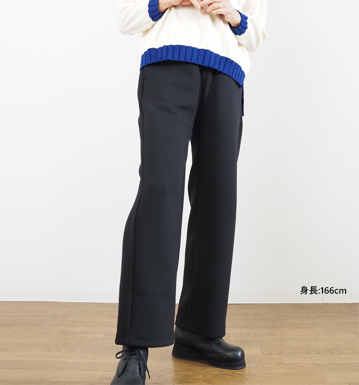 NARU factory ナルファクトリー ストレートパンツ ミリオラメントダブルエアー レディース