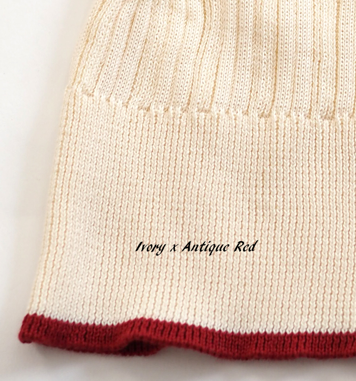 NARU factory ナルファクトリー ランダムリブニット バイカラーハイネック レディース