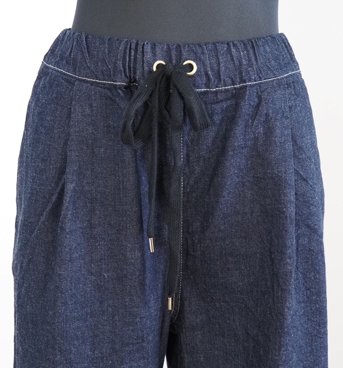 NARU factory ナルファクトリー イージーパンツ 8オンスムラデニム レディース