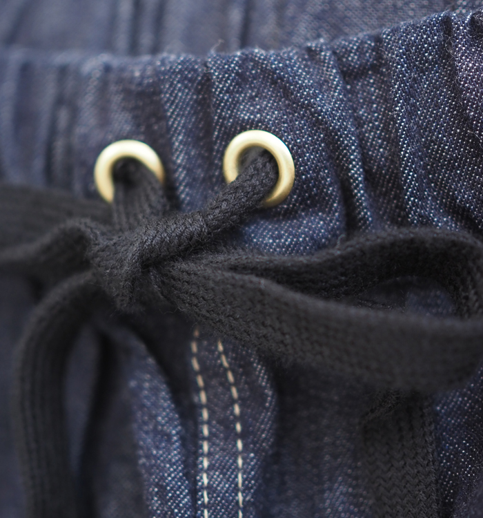 NARU factory ナルファクトリー イージーパンツ 8オンスムラデニム レディース