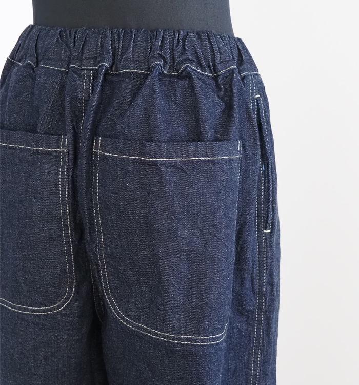 NARU factory ナルファクトリー イージーパンツ 8オンスムラデニム レディース