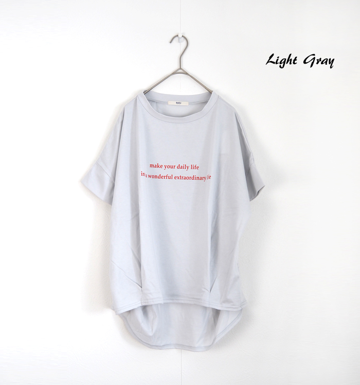 NARU factory ナルファクトリー サイロ天竺 半袖プリントTシャツ レディース