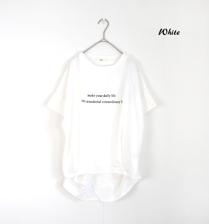 NARU factory ナルファクトリー サイロ天竺 半袖プリントTシャツ レディース