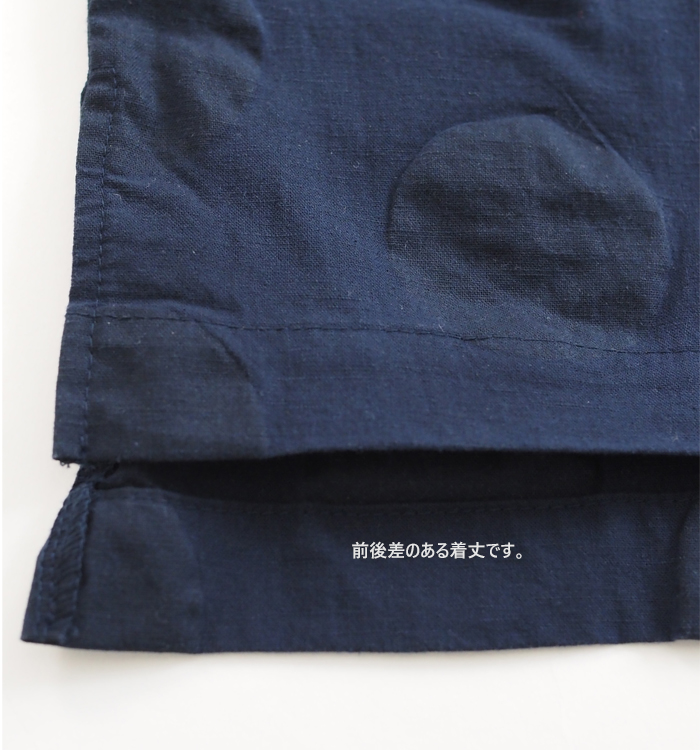 NARU ナルファクトリー 綿麻シーチング塩縮ワイドTシャツ