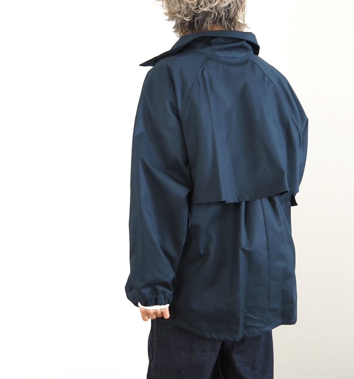 NARU factory ナルファクトリー 40/2コットンギャバ ショートトレンチコート レディース