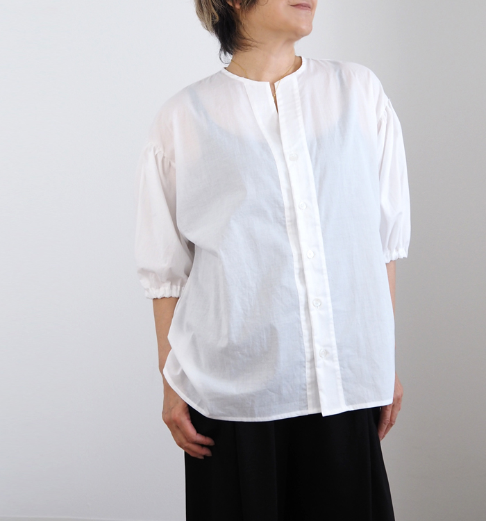 NARU ナルファクトリー ロングシャツ 綿ローンクリアワッシャー 薄手