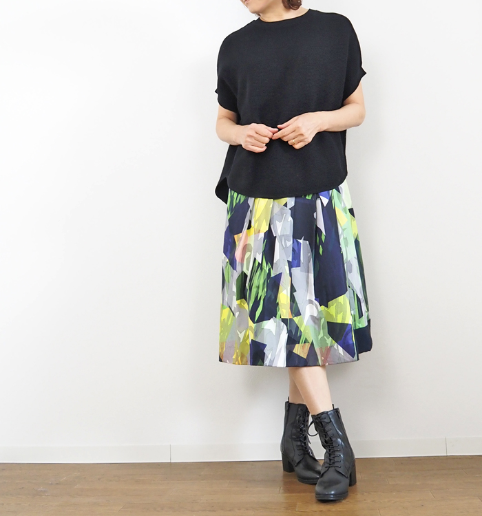 Squady スカディ ドライワッフルニット プルオーバー レディース