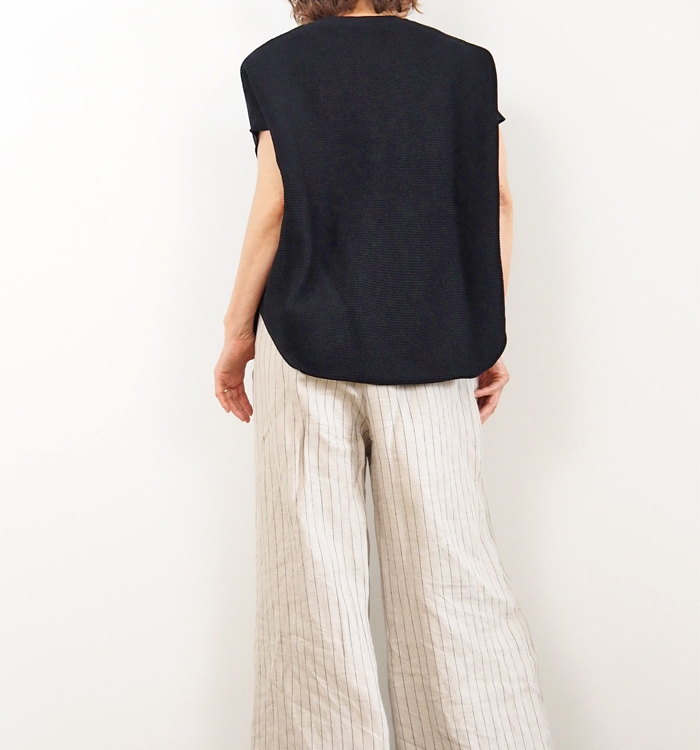 Squady スカディ ドライワッフルニット プルオーバー レディース