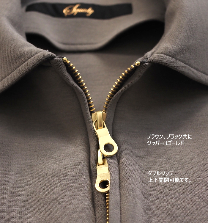 Squady スカディ オーバーサイズジップアップジャケット ダンボールニット レディース