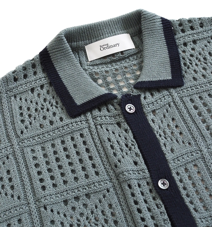 Boutique Ordinary ブティックオーディナリー レースニットシャツカーディガン