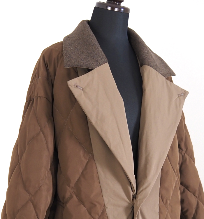 Boutique Ordinary ブティークオーディナリー リバーシブルチェスターダウンコート レディース