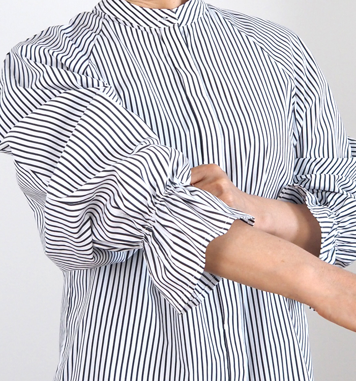 Boutique Ordinary ブティークオーディナリー 2wayバンドカラーシャツ レディース