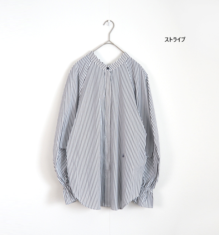 Boutique Ordinary ブティークオーディナリー 2wayバンドカラーシャツ レディース