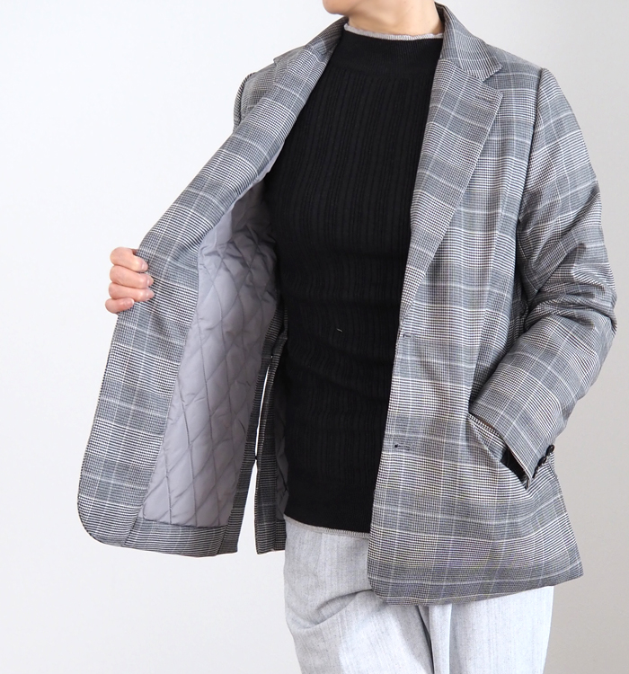 Boutique Ordinary ブティークオーディナリー ダウンライニングテーラードジャケット