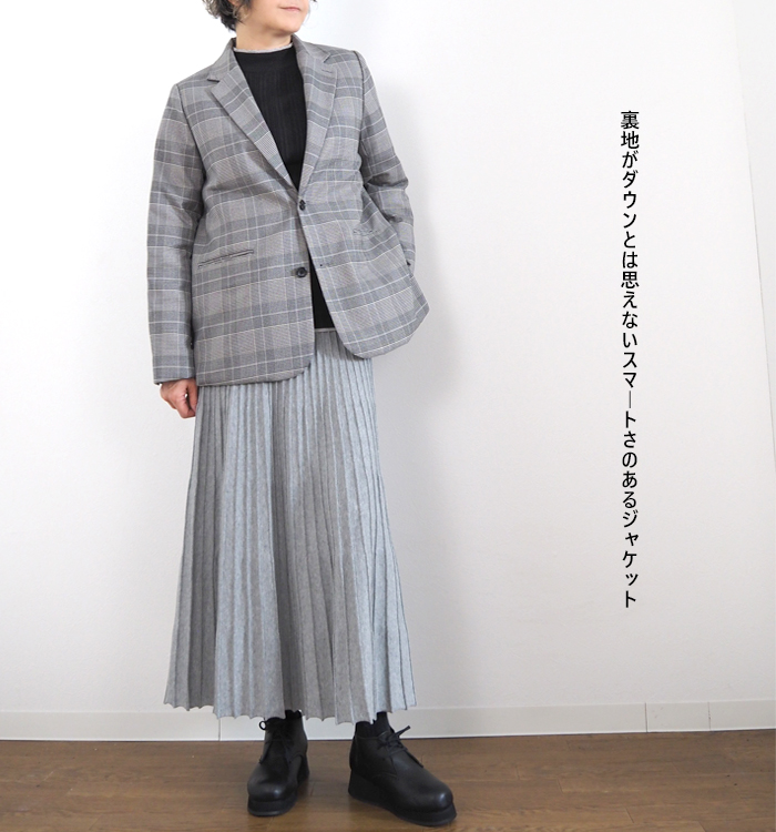 Boutique Ordinary ブティークオーディナリー ダウンライニングテーラードジャケット