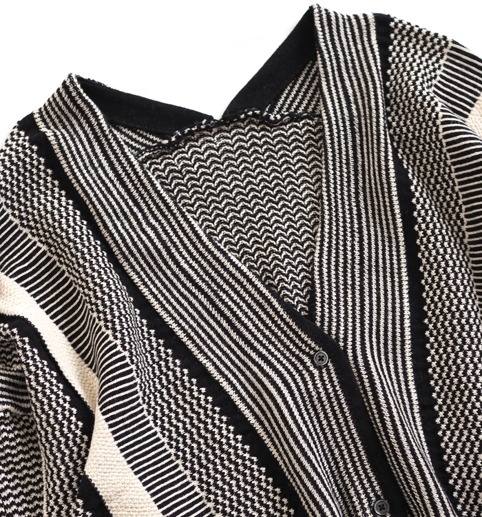 Boutique Ordinary ブティークオーディナリー ジャガードニット Vネックカーディガン