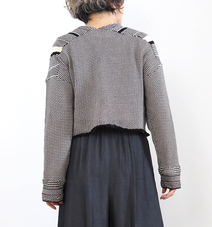 Boutique Ordinary ブティークオーディナリー ジャガードニット Vネックカーディガン