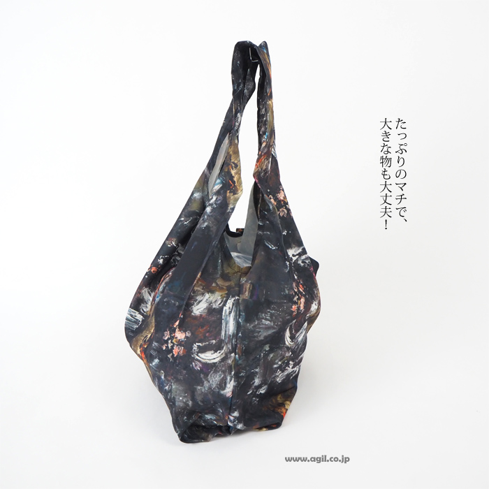 CILANDSIA(チランドシア) エコバッグ 折りたたみ 収納袋付 トートバッグ レディース メンズ