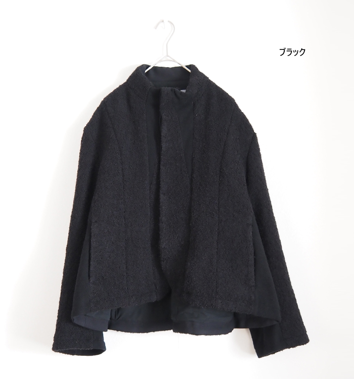 FERAL FLAIR フィラルフレア フレアーヘムジャケット アルパカループツイード