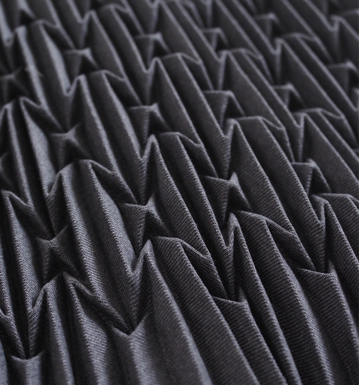 FERAL FLAIR フィラルフレア ロングプリーツスカート エコアーチギャバジン