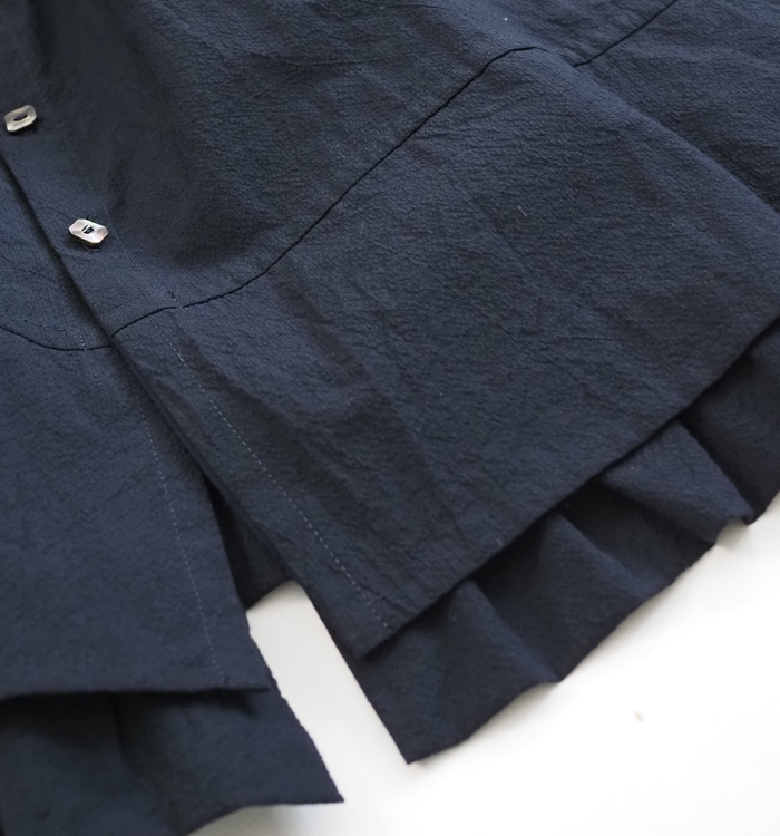 FERAL FLAIR フィラルフレア ノースリーブコットンブラウス コードレーンストライプ