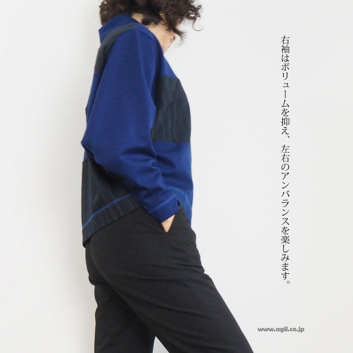 HISUI HIROKOITO ヒスイヒロコイトウ ハイネックプルオーバーカットソー レディース