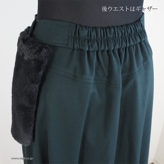 isato design works イサトデザインワークス マキシフレアースカート グリーン レディース