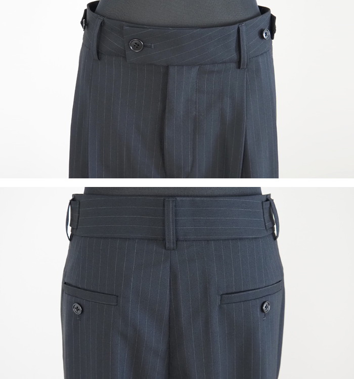 nicholson and nicholson ニコルソンアンドニコルソン ツータックストレートパンツ