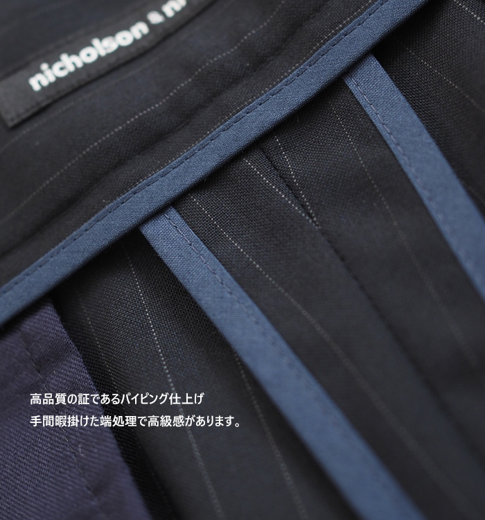 nicholson and nicholson ニコルソンアンドニコルソン ツータックストレートパンツ