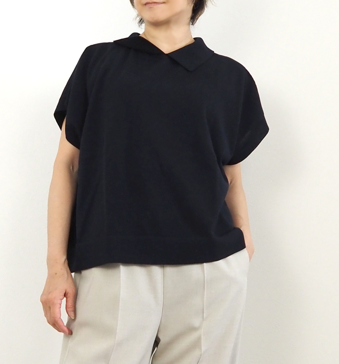 nicholson and nicholson ニコルソンアンドニコルソン 半袖ポロニット