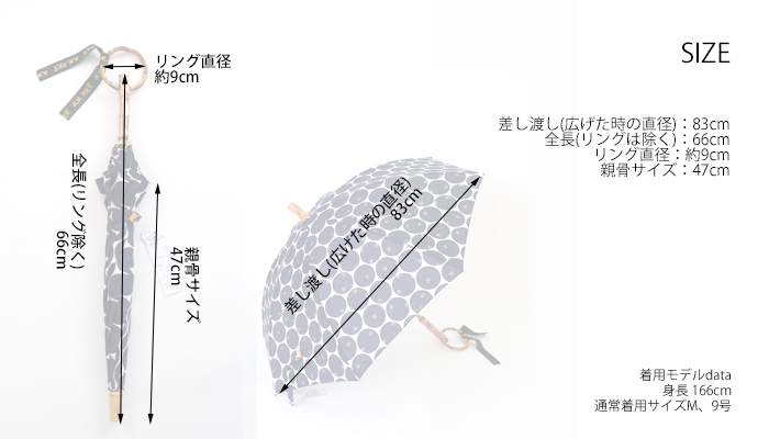 SUR MER シュールメール 日傘 長傘 透かし水玉 ドット ネイビー 日本製 レディース