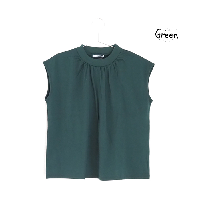 manon マノン フレンチスリーブモックTシャツ レディース