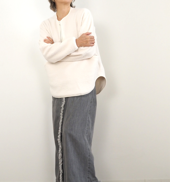 MANON マノン ボアフリースプルオーバー レディース