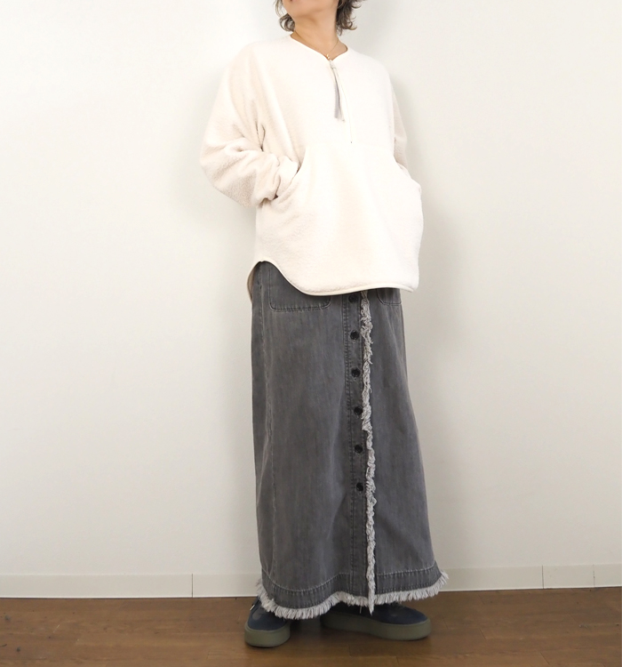 MANON マノン ボアフリースプルオーバー レディース