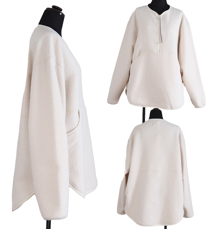 MANON マノン ボアフリースプルオーバー レディース