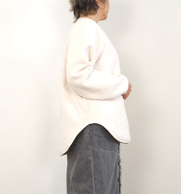 MANON マノン ボアフリースプルオーバー レディース