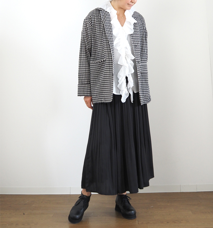 MANON マノン ギンガムチェック スピンドルジャケット