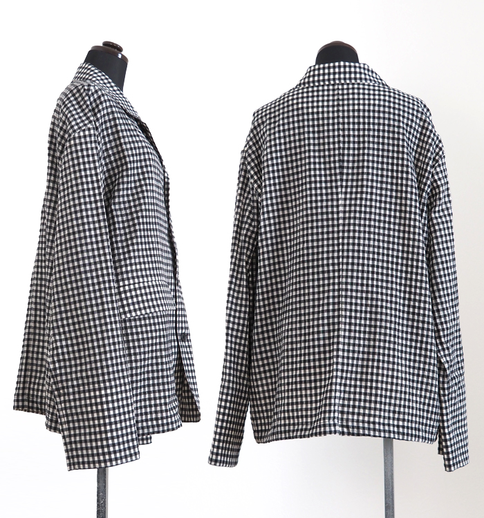 MANON マノン ギンガムチェック スピンドルジャケット