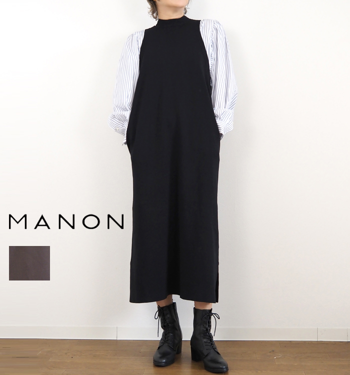 MANON マノン スリーブレス ミドルワンピース レディース MNN-KT-041
