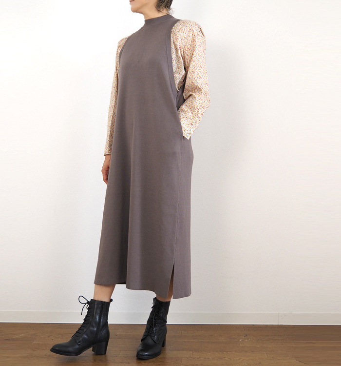 MANON マノン スリーブレス ロングワンピース レディース