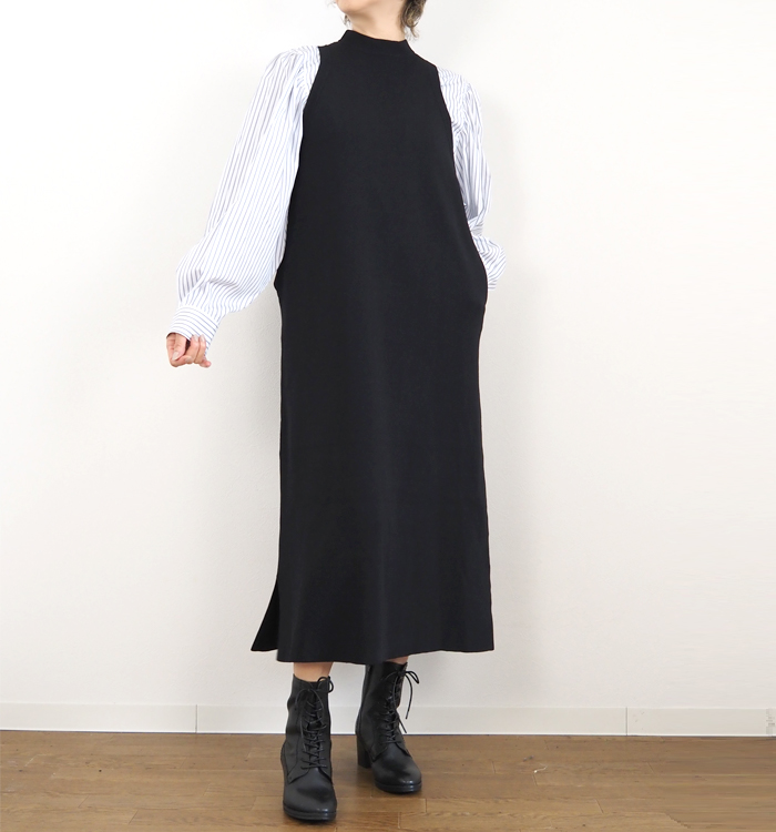 MANON マノン スリーブレス ロングワンピース レディース