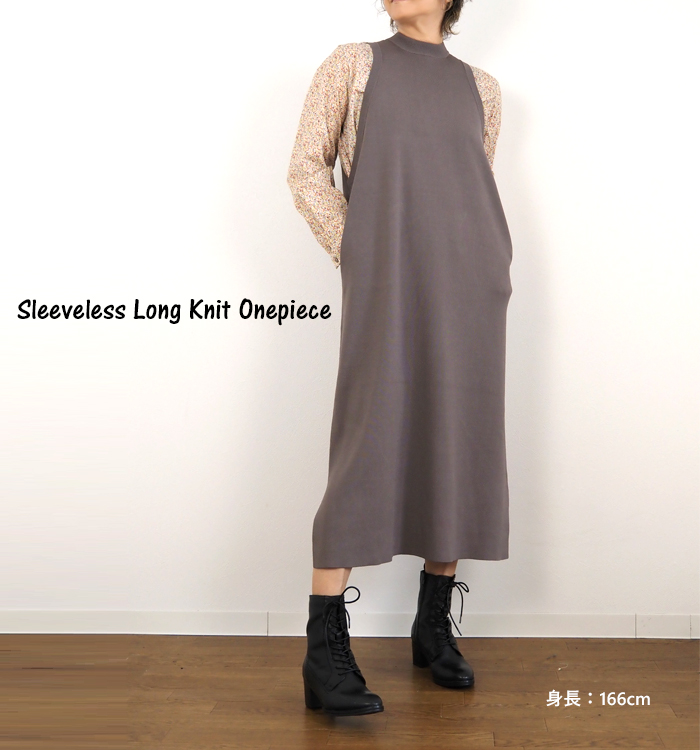 MANON マノン スリーブレス ミドルワンピース レディース MNN-KT-041