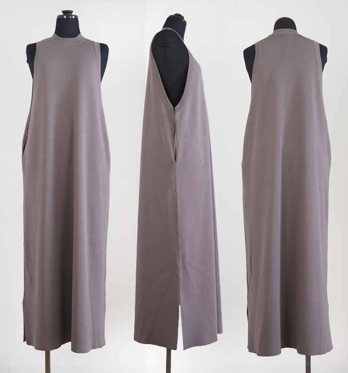 MANON マノン スリーブレス ロングワンピース レディース